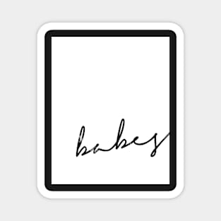 Babes, Woman, Girl, Lips print, Fashion art, Fashion print, Scandinavian art, Modern art, Wall art, Print, Minimalistic, Modern Magnet