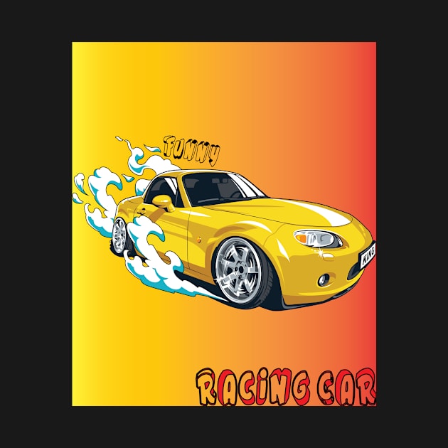 RACING CAR by Creative Design for t-shirt