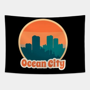 Vintage Ocean City Tapestry