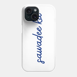 sawadee ka - Thai blue - Flag color Phone Case