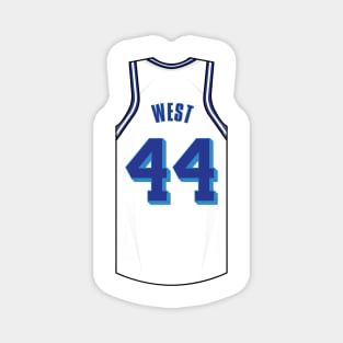 Jerry West Jersey Magnet