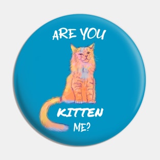 Are you Kitten Me? Animal Pun Pin