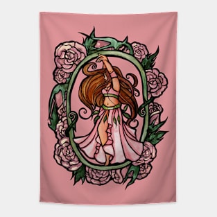 Belly Dancer Roses Tapestry