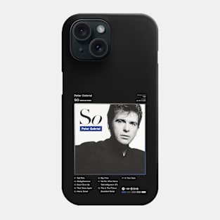 Peter Gabriel - So Tracklist Album Phone Case