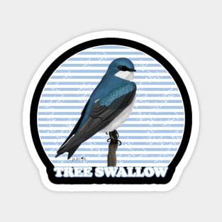 Tree Swallow Bird Watching Birding Ornithologist Gift Magnet