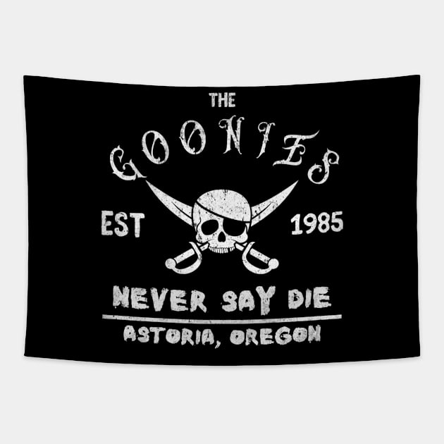 The Goonies Never Say Die Style Simple Tapestry by Draw One Last Breath Horror 