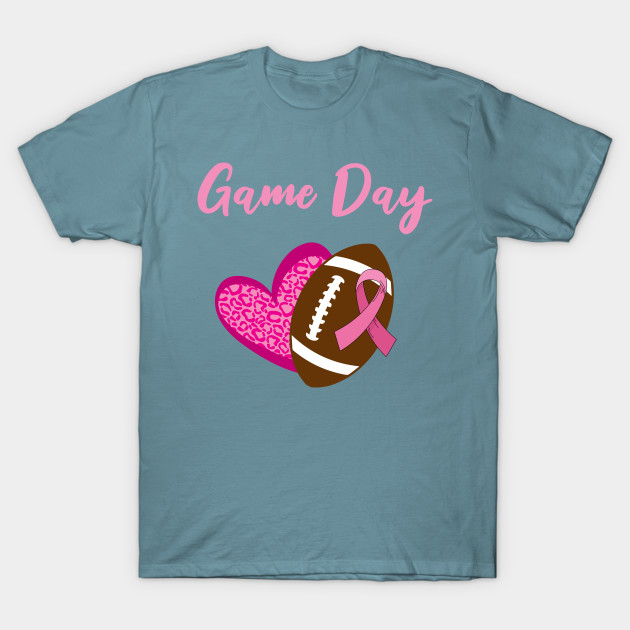 Disover Football Game Day Breast Cancer - Breast Cancer Football - T-Shirt