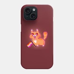 Lesbian pride kitty! Phone Case