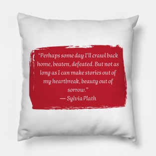 Sylvia Plath Pillow