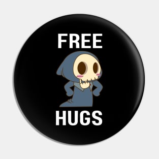 Free Hugs Grim Reaper Pin