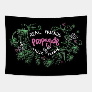 'Real Friends Propagate' Illustrated Tee Tapestry