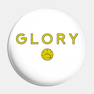 Glory - Christian Symbol and Text Pin