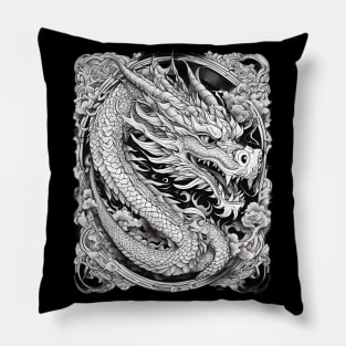 Japanese Dragon Tattoo Pillow