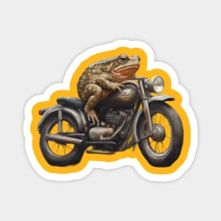 Toad on Motorbike Magnet