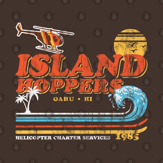 Island Hoppers Retro Worn by Alema Art