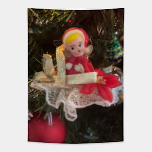 Antique Christmas Angel Ornaments Tapestry