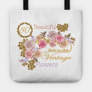 Vintage Roses- A Special 80th Birthday Gift for Her Tote