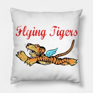 Flying Tigers WWII Distressed Pillow