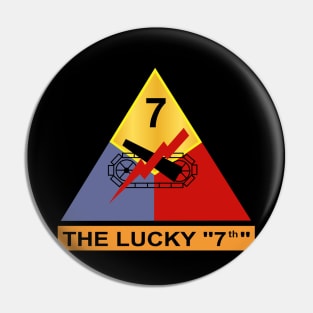 7th Armored Division - The Lucky 7 wo Txt Pin