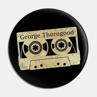 cassette tape vintage George Thorogood, ElaCuteOfficeGirl Pin