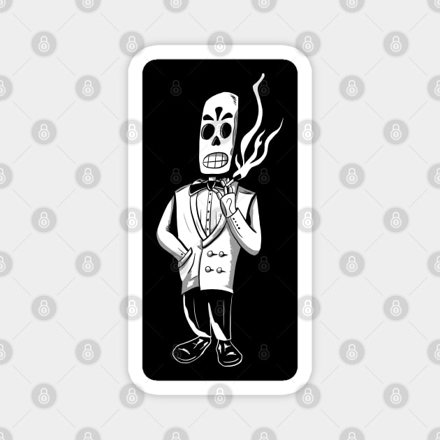 Grim Fandango Magnet by Black Snow Comics