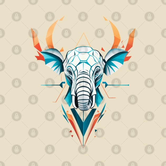 Elephant modern design polygonal by astronauticarte