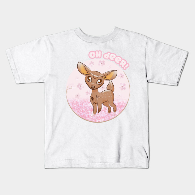 Sakura Deer Cherry Blossom Kid/'s T-Shirt