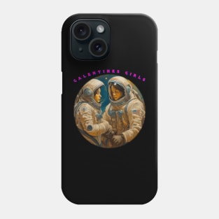 Galentine girls astronauts Phone Case