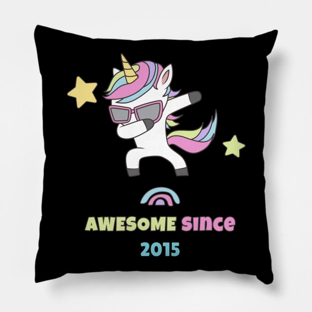 Awesome Since 2015 Pillow by Hunter_c4 "Click here to uncover more designs"