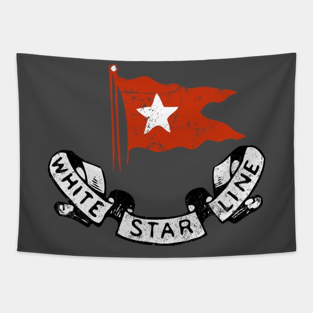 White Star Line Tapestry by MindsparkCreative