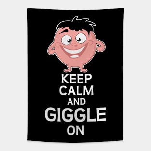 Keep calm and giggle on Tapestry