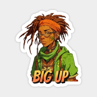 Jamaican Manga Boy Big up Magnet