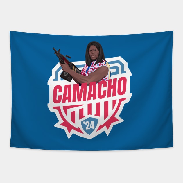 Camacho 2024 - Idiocracy Tapestry by BodinStreet