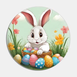 Blossom the Bunny: Garden Easter Guardian Pin