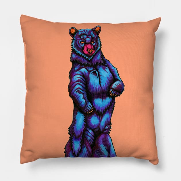 The Totem of the Bear Pillow by The Genierium