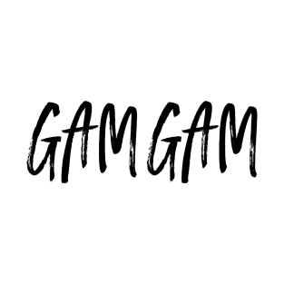 Gam Gam Family Shirt Black Text T-Shirt