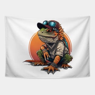 Chill Bearded Dragon Tapestry