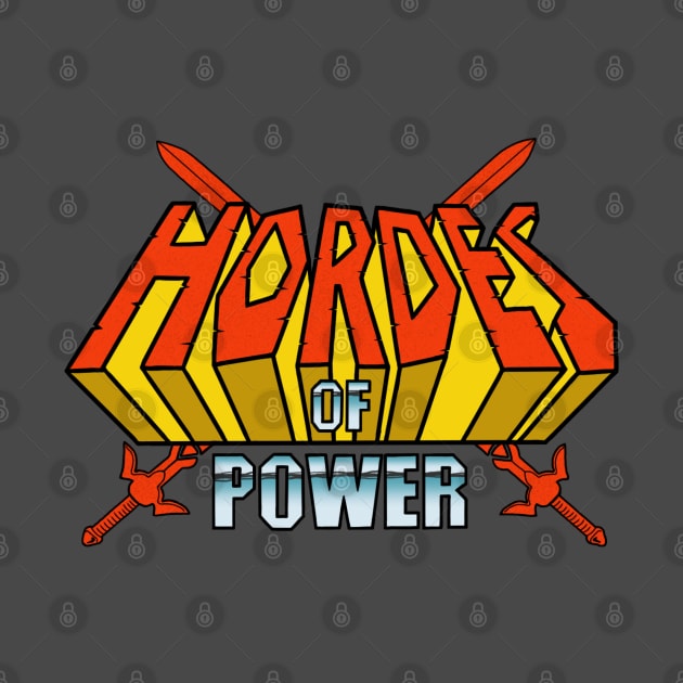 Hordes of Power word logo by Art of Lee Bokma