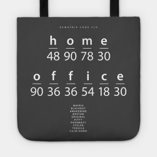 Homeoffice word code in the English Gematria Tote