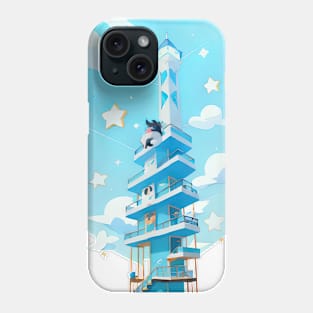 Peaceful Life Whimsical Lighthouse Adventure Tee Phone Case