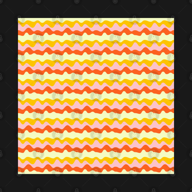 Colorful Liquid Retro Repeated Pattern by MarjanShop