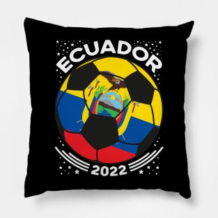 Ecuador Flag Soccer Football Team Pillow