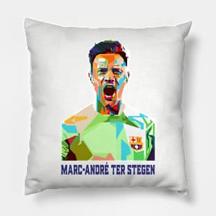 Marc-Andre Ter Stegen Pop Art Pillow