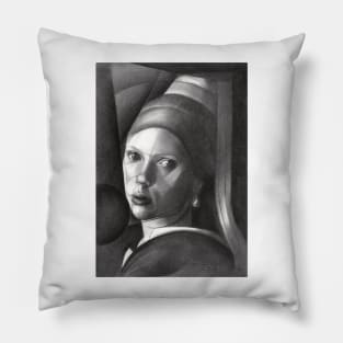 The Girl with the Pearl Earring Pillow