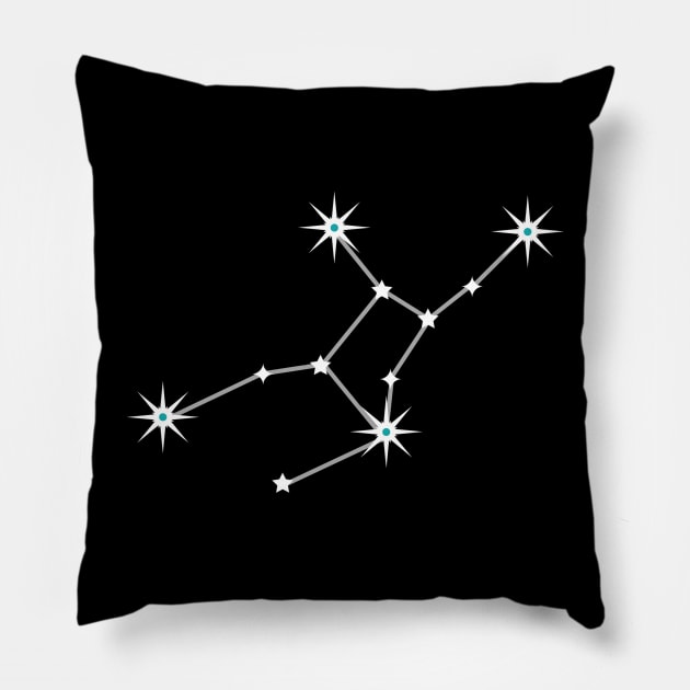 Virgo on Black Pillow by wanderingteez