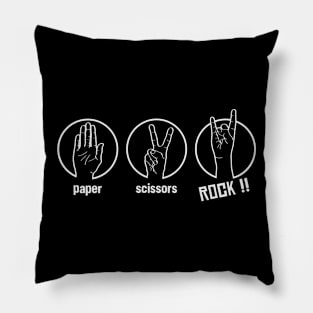 Paper Scissors Rock Pillow