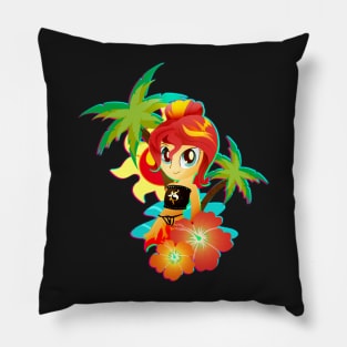 Beach Sunset Shimmer Pillow