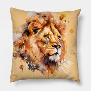 Zodiac Sign LEO - Watercolour Illustration of astrology Leo Pillow