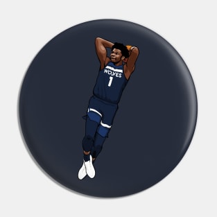 Anthony Edwards Vector Dunk Pin