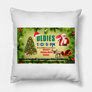 Boston's Holiday Music Station Oldies 103 Pillow